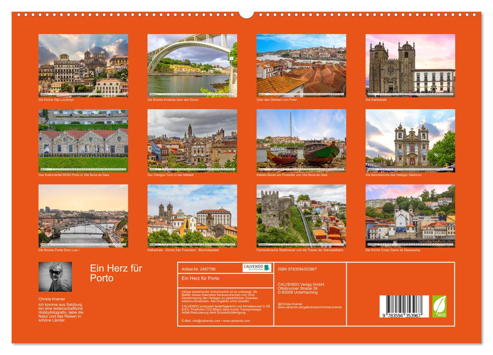 Ein Herz für Porto (CALVENDO Wandkalender 2027)