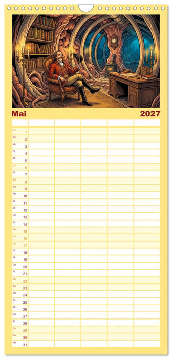 Baron Münchhausen und seine größten Lügen (CALVENDO Familienplaner 2027)