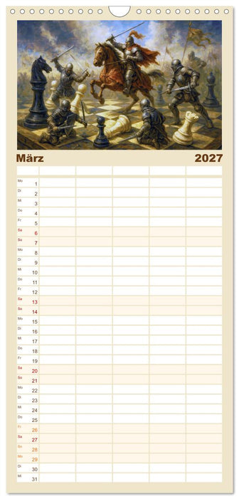 Strategie auf dem Schachbrett (CALVENDO Familienplaner 2027)