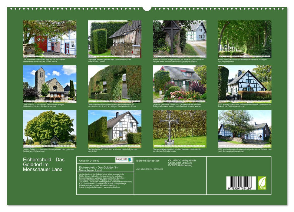 Eicherscheid - Das Golddorf im Monschauer Land (CALVENDO Premium Wandkalender 2027)
