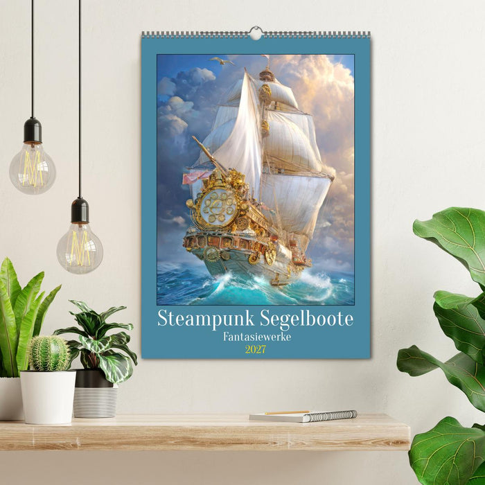 Steampunk Segelboote - Fantasiewerke (CALVENDO Wandkalender 2027)