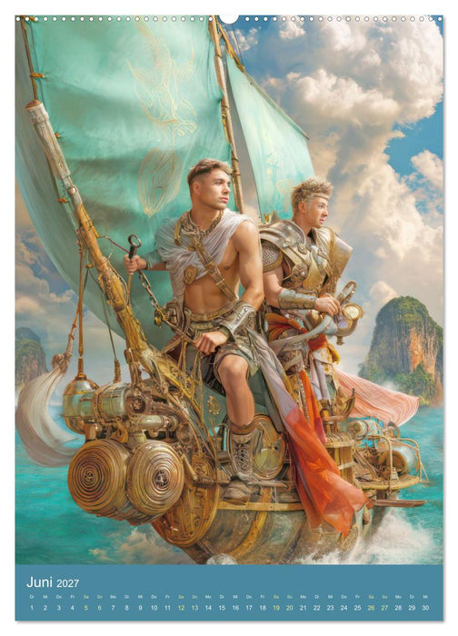 Steampunk Segelboote - Fantasiewerke (CALVENDO Wandkalender 2027)