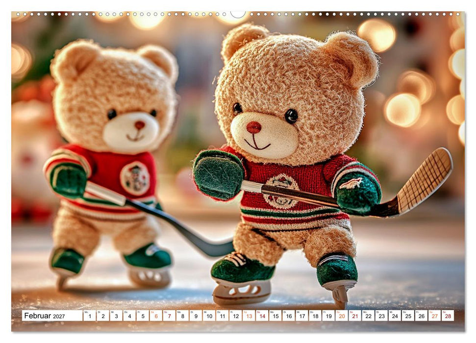 Auf die Plätze, Teddy, los! (CALVENDO Premium Wandkalender 2027)