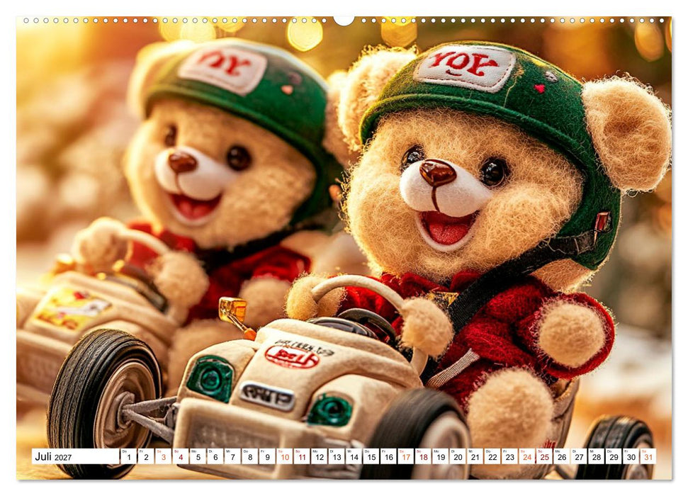 Auf die Plätze, Teddy, los! (CALVENDO Premium Wandkalender 2027)