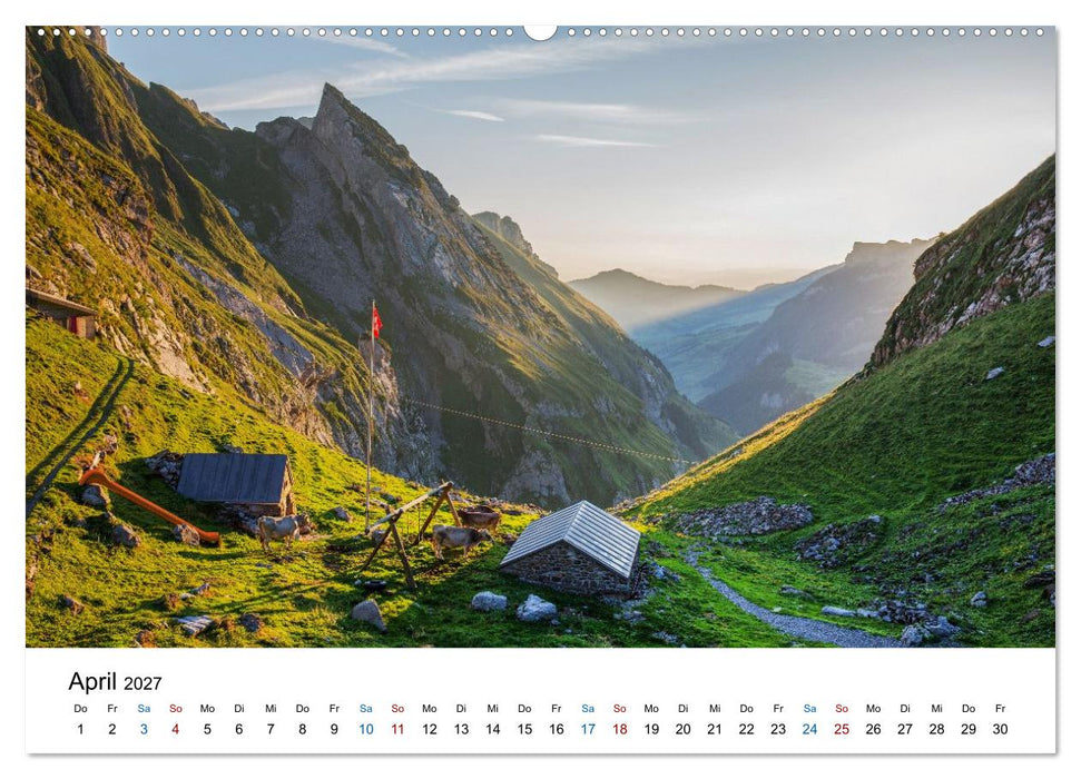 Alpstein und Säntis – Kleines Gebirge, ganz groß (CALVENDO Premium Wandkalender 2027)