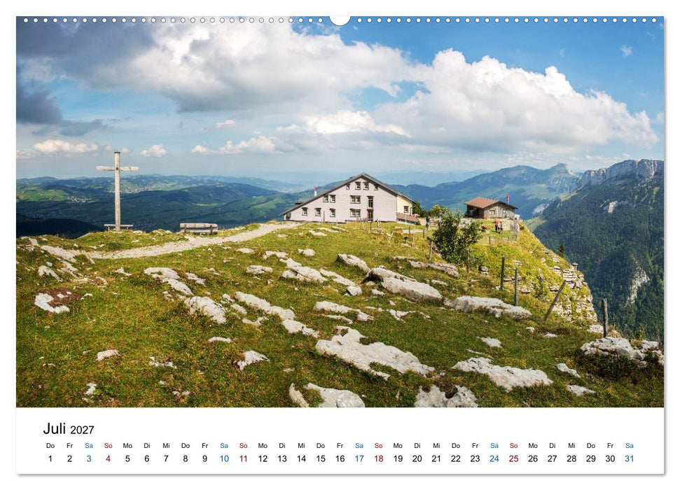 Alpstein und Säntis – Kleines Gebirge, ganz groß (CALVENDO Premium Wandkalender 2027)