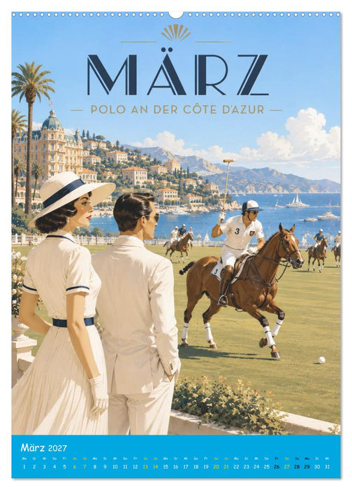 Sport an der Riviera (CALVENDO Premium Wandkalender 2027)