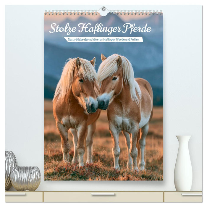 Stolze Haflinger Pferde (CALVENDO Premium Wandkalender 2027)