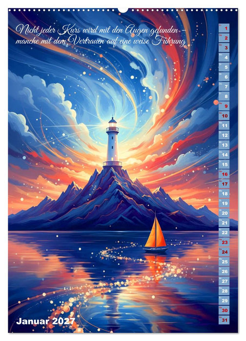 Vertraue dem Fluss des Neuen (CALVENDO Wandkalender 2027)
