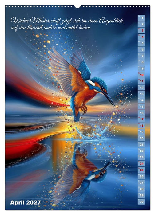 Vertraue dem Fluss des Neuen (CALVENDO Wandkalender 2027)