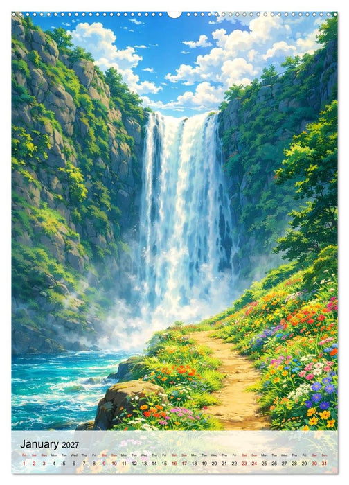 Anime Meditation (CALVENDO Monthly Calendar 2027)