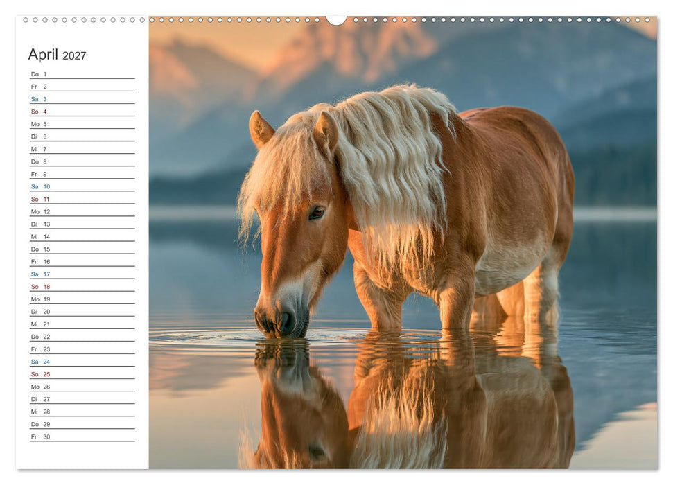 Die Welt der Haflinger (CALVENDO Wandkalender 2027)
