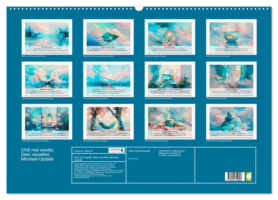 Chill mal wieder. Dein visuelles Mindset-Update (CALVENDO Wandkalender 2027)