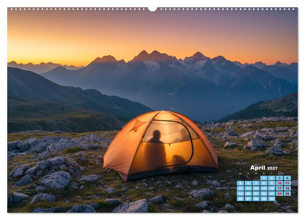 Zelten - gemeinsam oder einsam (CALVENDO Wandkalender 2027)