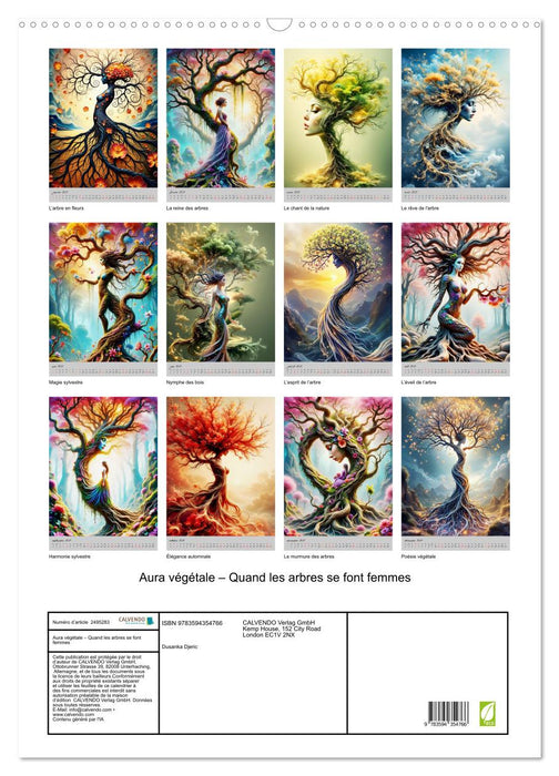 Aura végétale – Quand les arbres se font femmes (CALVENDO Calendrier mensuel 2027)