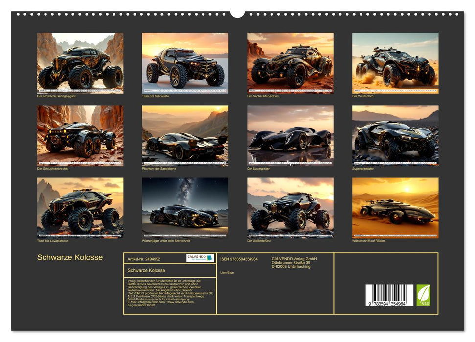 Schwarze Kolosse (CALVENDO Premium Wandkalender 2027)