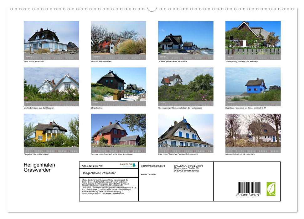 Heiligenhafen Graswarder (CALVENDO Premium Wandkalender 2027)