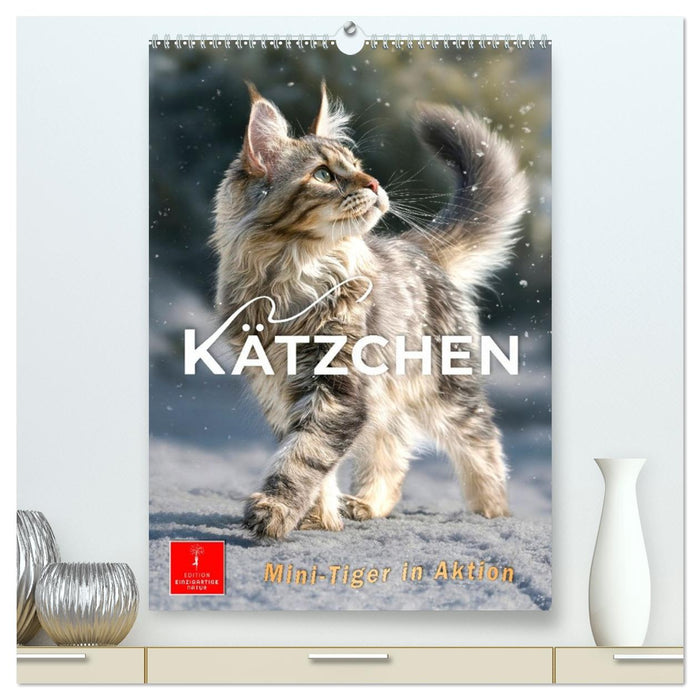 Kätzchen - Mini-Tiger in Aktion (CALVENDO Premium Wandkalender 2027)