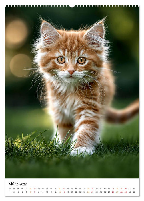 Kätzchen - Mini-Tiger in Aktion (CALVENDO Premium Wandkalender 2027)