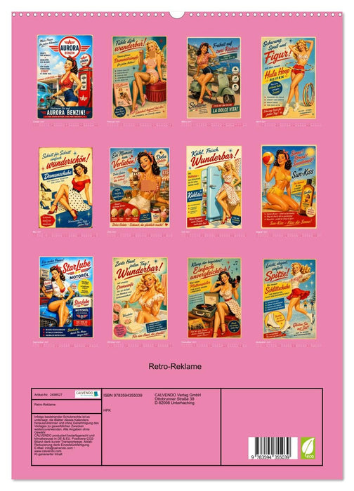 Retro-Reklame (CALVENDO Premium Wandkalender 2027)