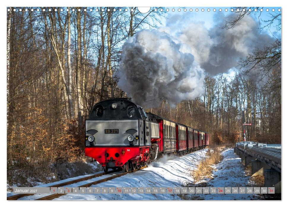 Molli- Mecklenburgische Bäderbahn (CALVENDO Wandkalender 2027)