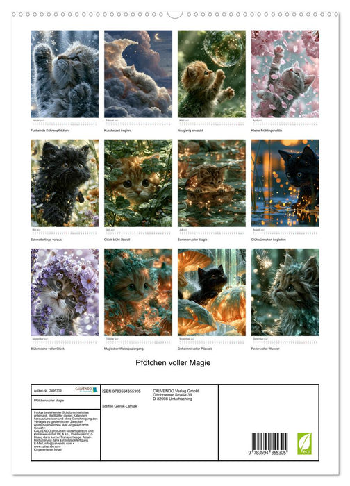 Pfötchen voller Magie (CALVENDO Premium Wandkalender 2027)