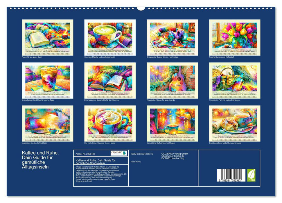 Kaffee und Ruhe. Dein Guide für gemütliche Alltagsinseln (CALVENDO Premium Wandkalender 2027)