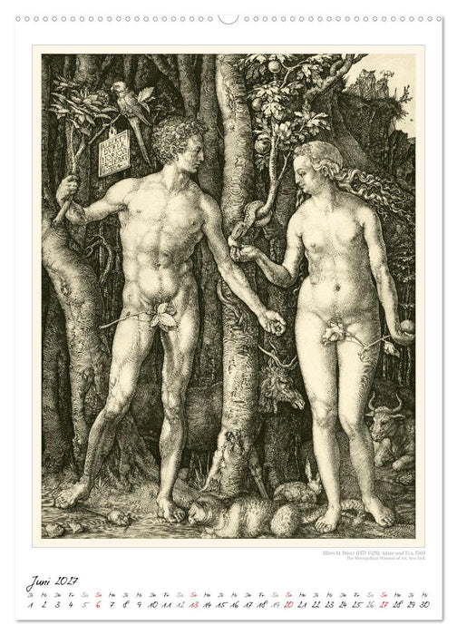Albrecht Dürer - Kupferstiche. Kunstkalender (CALVENDO Premium Wandkalender 2027)