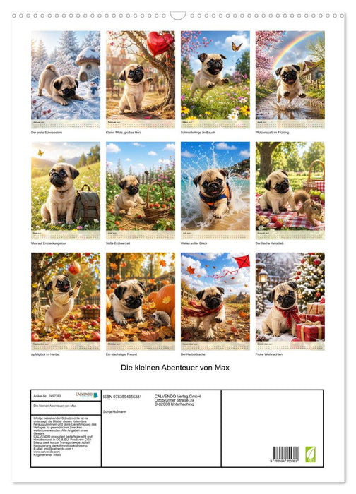 Die kleinen Abenteuer von Max (CALVENDO Wandkalender 2027)