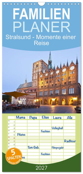 Stralsund - Momente einer Reise (CALVENDO Familienplaner 2027)