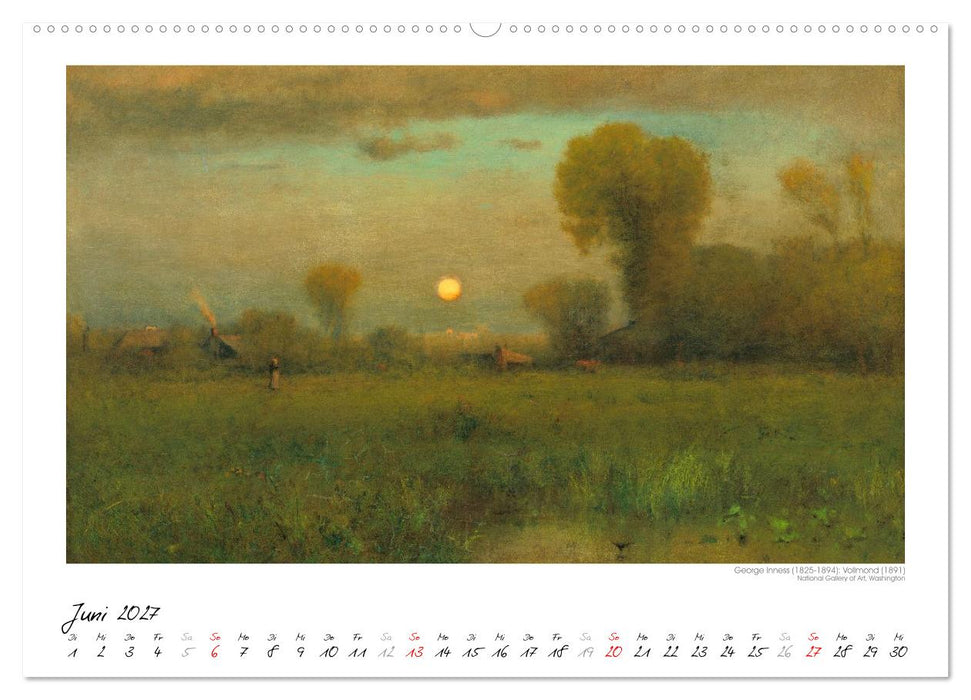 Im Mondschein. Malerische stille Nacht - Kunstkalender (CALVENDO Premium Wandkalender 2027)