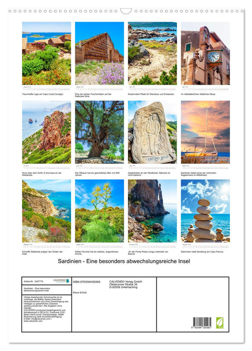 Sardinien - Eine besonders abwechslungsreiche Insel (CALVENDO Wandkalender 2027)