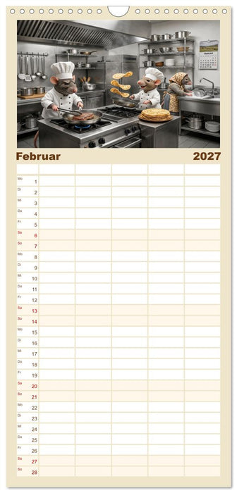 Zauberhafte Welt der Rattlis (CALVENDO Familienplaner 2027)