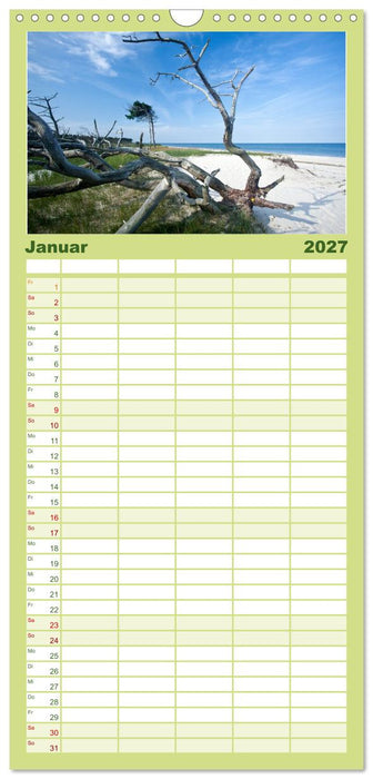 Fischland-Darß-Zingst - Momente einer Reise (CALVENDO Familienplaner 2027)
