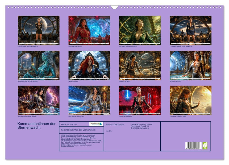 Kommandantinnen der Sternenwacht (CALVENDO Wandkalender 2027)