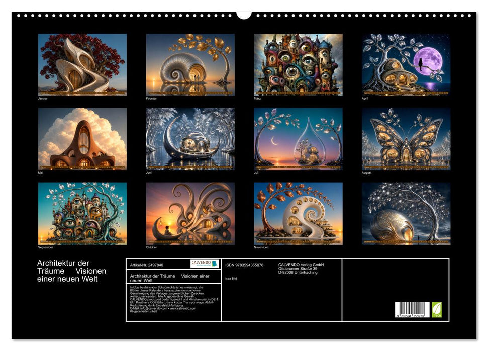 Architektur der Träume Visionen einer neuen Welt (CALVENDO Wandkalender 2027)