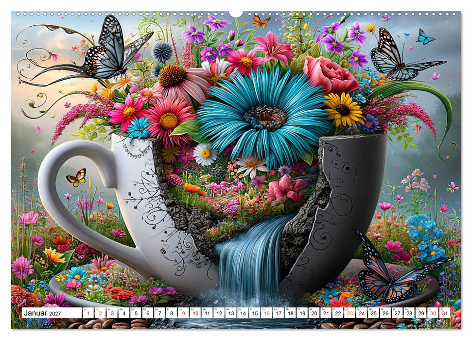 Zwischen Tassenrand und Traum (CALVENDO Premium Wandkalender 2027)