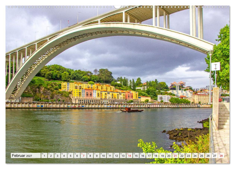 Ein Herz für Porto (CALVENDO Premium Wandkalender 2027)