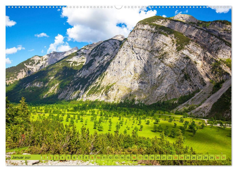 Der Große Ahornboden - Die Engalm im Karwendelgebirge (CALVENDO Premium Wandkalender 2027)