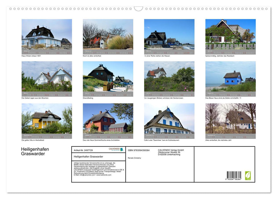 Heiligenhafen Graswarder (CALVENDO Wandkalender 2027)