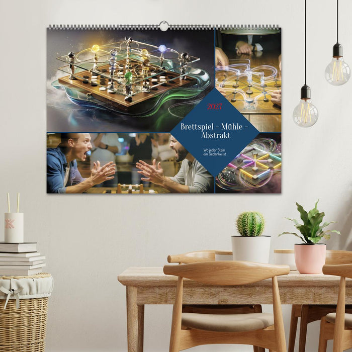 Brettspiel - Mühle - Abstrakt (CALVENDO Wandkalender 2027)