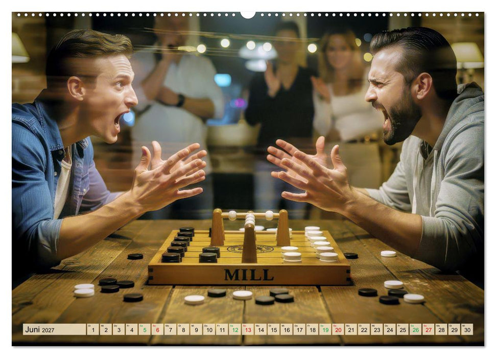 Brettspiel - Mühle - Abstrakt (CALVENDO Wandkalender 2027)