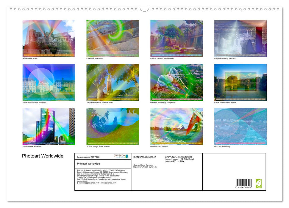 Photoart Worldwide (CALVENDO Monthly Calendar 2027)
