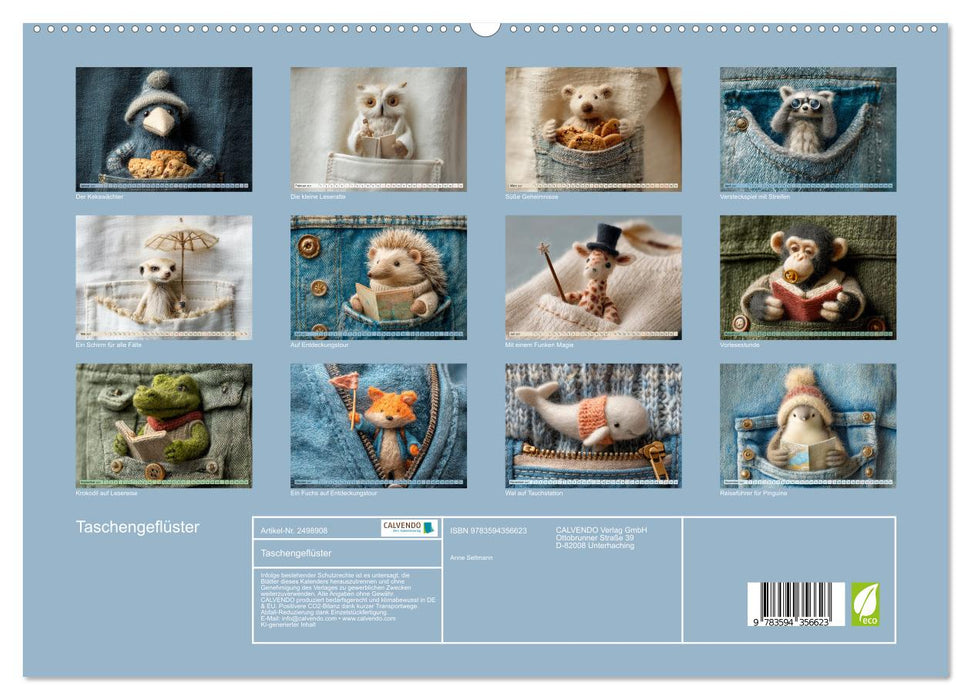 Taschengeflüster (CALVENDO Premium Wandkalender 2027)