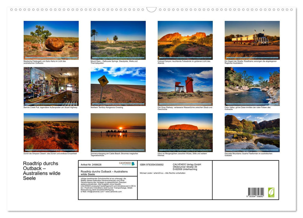 Roadtrip durchs Outback – Australiens wilde Seele (CALVENDO Wandkalender 2027)