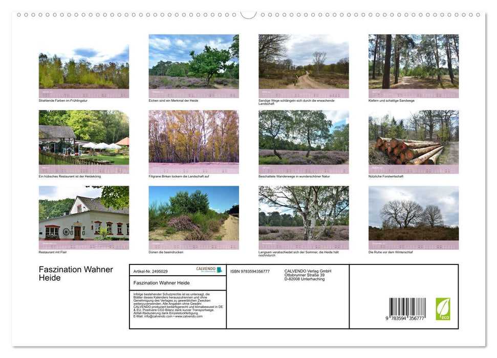 Faszination Wahner Heide (CALVENDO Premium Wandkalender 2027)