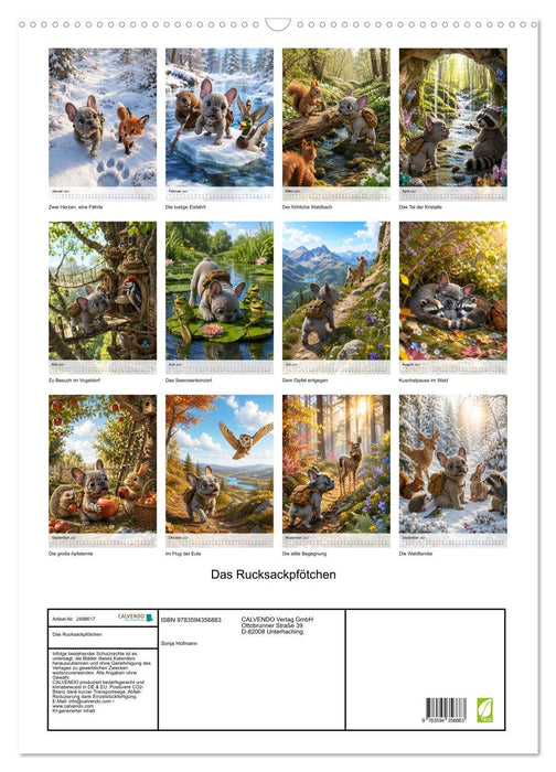 Das Rucksackpfötchen (CALVENDO Wandkalender 2027)