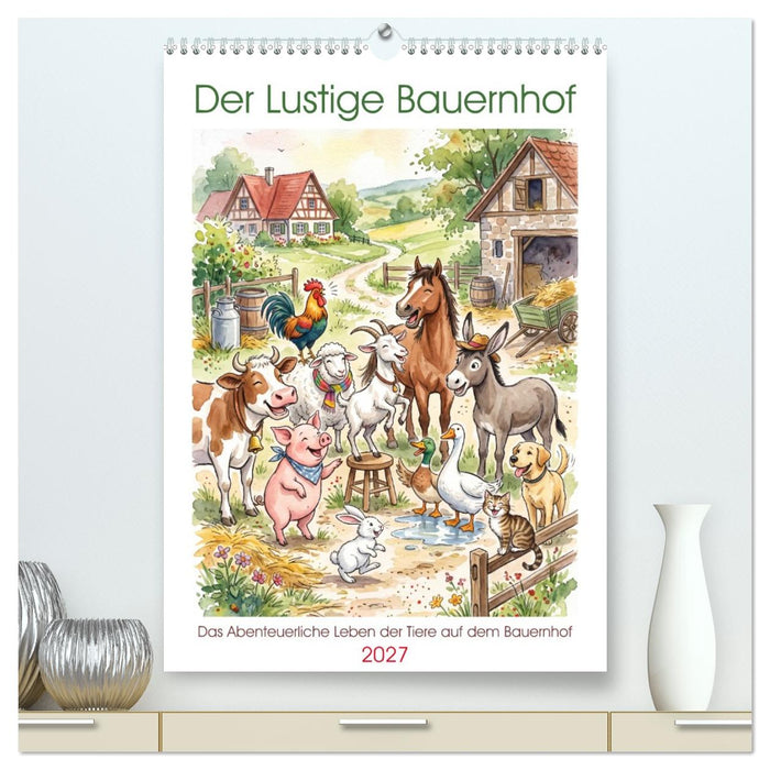 Der Lustige Bauernhof (CALVENDO Premium Wandkalender 2027)