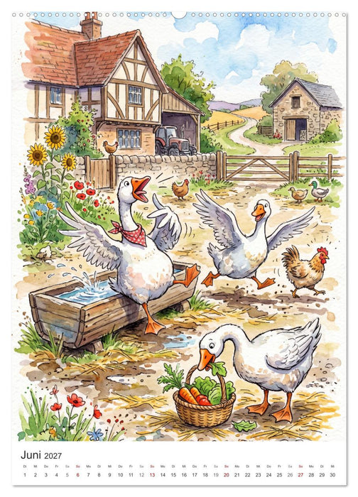 Der Lustige Bauernhof (CALVENDO Premium Wandkalender 2027)