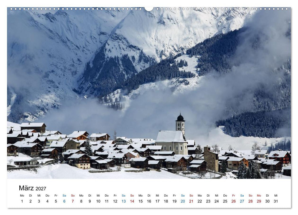 Sakrallandschaft Surselva (CALVENDO Premium Wandkalender 2027)